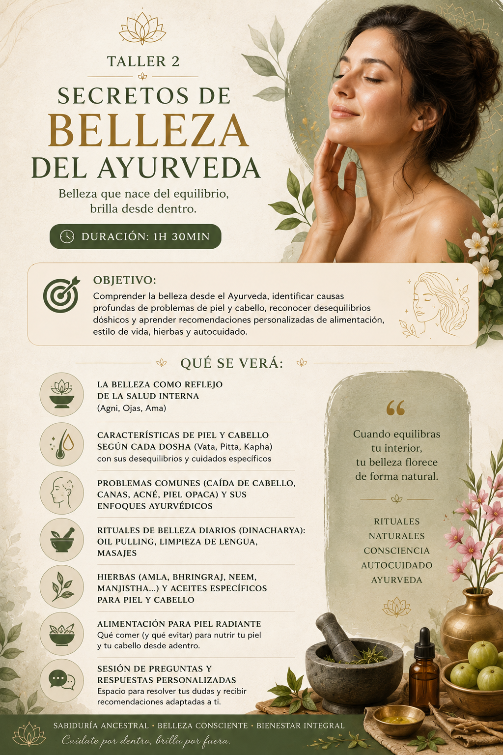 Taller: Secretos de Belleza del Ayurveda